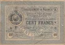 Nle Calédonie 100 Francs Etablissement de Nouméa - 06-04-1877 - TB - P.8