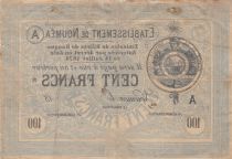 Nle Calédonie 100 Francs Etablissement de Nouméa - 06-04-1877 - TB - P.8