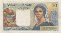 Nle Cal&eacute;donie 20 Francs - Jeune berger - ND (1954-1958) - P.50b