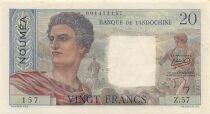 Nle Cal&eacute;donie 20 Francs - Jeune berger - ND (1954-1958) - P.50b