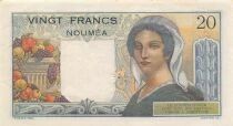 Nle Cal&eacute;donie 20 Francs - Jeune berger - ND (1954-1958) - P.50b