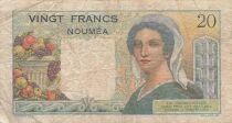 Nle Cal&eacute;donie 20 Francs - Jeune berger - ND (1954-58) - P.50b