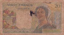 Nle Calédonie 20 Francs - Nouméa - ND (1951-1963) - P.50b