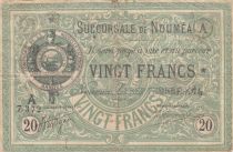 Nle Calédonie 20 Francs Etablissement de Nouméa - 01-09-1874 - TB - P.3