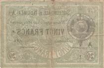 Nle Calédonie 20 Francs Etablissement de Nouméa - 01-09-1874 - TB - P.3