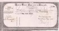 Nle Calédonie 500 Francs - Traite du Trésor Public - 10-11-1872 - SUP+ - N°85