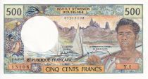 Nle Calédonie 500 Francs Pirogue - 1985-1992 - Série Y.1 - NEUF - P.60e