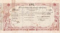 Nle Calédonie 5000 Francs - Traite du Trésor Public - Sign. Chazal - 23-02-1882 - TTB