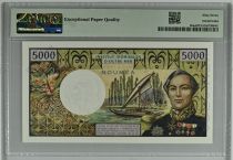 Nle Calédonie 5000 Francs Bougainville - Postel-Vinay - 1971 - PMG 67 EPQ