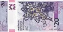 Nordirland 20 Pounds - Flower - Butterfly - Polymer - 2021 - UNC - P.NEW