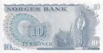 Noruega 10 Kroner - Fridtjof Nansen - Fisherman - 1979 - Serial BV -P.37c