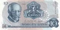 Noruega 10 Kroner - Fridtjof Nansen - Fisherman - 1984 - Serial CG -P.37c