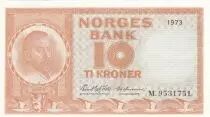 Noruega 10 Kroner Christian Michelsen - 1973 - UNC - P.31