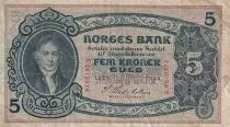 Noruega 5 Kroner - Pres. Christie - ND (1901-1944) - P.7b