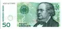 Noruega 50 Kroner P. C. Asbjornsen, flowers - 2005