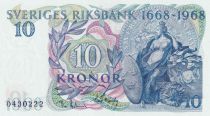 Norvège 10 - Kronur - 300 ans de la Banque de Suède - 1968 - P.56