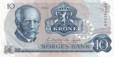 Norv�ge 10 Kroner - Fridtjof Nansen - P�cheur - Ann�es et S�ries vari�es - TTB+ � SUP+ P.37