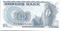 Norvège 10 Kroner, Fridtjof Nansen - Pêcheur - 1977 - SPL - P.36