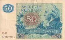 Norv&egrave;ge 50 - Kronur - Gustav III - 1989 - P.53c