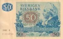Norvegia 50 - Kronur - Gustav III - 1981 - Serial S - P.53c