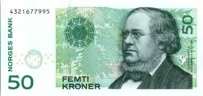 Norvegia 50 Kroner P. C. Asbjornsen, flowers - 2005