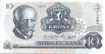 Norway 10 Kroner, Fridtjof Nansen - Fisherman - 1977 - SPL - P.36