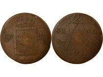 Norway Charles III - 2 Skilling - 1824 Kongsberg