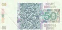 Norwegen  50 Kroner -  Aasmund Olavsson Vinje - 1987