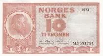 Norwegen 10 Kroner - Christian Michelsen - 1973 - Serial M - P.31