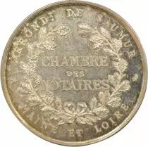 Notaries, Saumur - Silver Token - Horn (after 1880)