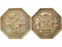 Notaries, Trevoux - Silver Token - 1832 Corne (Ap. 1880)