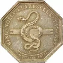 Notaries, Trevoux - Silver Token - 1832 Corne (Ap. 1880)