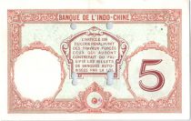 Nouvelle Calédonie 5 Francs Walhain - Spécimen perforé - 1926