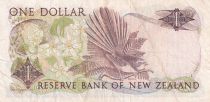 Nouvelle-Zélande 1 Dollar - Elisabeth II - Fantail - ND (1985-1989) - P.169b