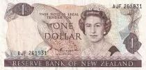 Nouvelle-Zélande 1 Dollar - Elisabeth II - Fantail - ND (1985-1989) - Série AJF - P.169b