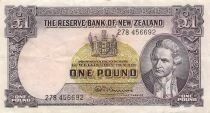 Nouvelle-Z&eacute;lande 1 Pound - James Cook - ND (1960-67) - P.159d