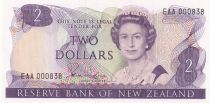 Nouvelle-Zélande 2 Dollars - Elisabeth II - Mitrailleur- ND (1981-1985) - Petit numéro