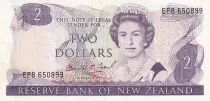 Nouvelle-Zélande 2 Dollars - Elisabeth II - Rifleman - ND (1989-1992) - Série EPB - P.170c