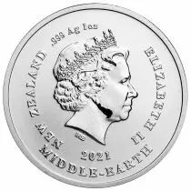 Nouvelle-Z&eacute;lande Frodon - 20 ans du Seigneur des Anneaux - 1 Once Argent 2021 Nouvelle-Z&eacute;lande