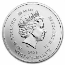 Nouvelle-Z&eacute;lande Le Pr&eacute;cieux - 20 ans du Seigneur des Anneaux - 1 Once Argent 2021 Nouvelle-Z&eacute;lande