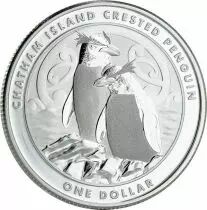 Nouvelle-Z&eacute;lande Pingouin &agrave; cr&ecirc;te des &icirc;les Chatham - 1 once argent Nouvelle-Z&eacute;lande 2020