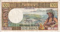 Nouvelles Hébrides 100 Francs - Tahitienne - 1977 - Série P.2 - TTB - P.24b