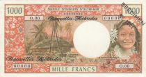 Nouvelles Hébrides 1000 Francs Tahitienne - ND 1975 - Spécimen