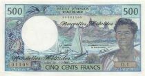 Nouvelles Hébrides 500 Francs - Polynésien - ND (1980) - P.19c