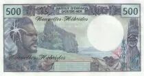 Nouvelles Hébrides 500 Francs Polynésien - Pirogue - 1980 alph N.1