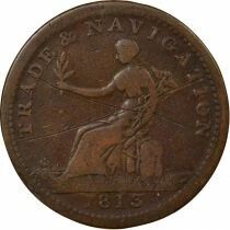 Nova Scotia - 1/2 Penny Token, Trade & Navigation - 1813