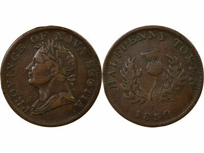 Nova Scotia, George IV - 1/2 Penny Token - 1832