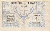 Nueva Caledonia 1 Franc - 29-03-1943 - P.55