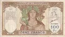 Nueva Caledonia 100 Francs - Statue of Angkor - ND (1963) - Serial O.248 - P.42e