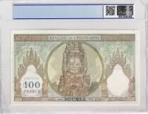Nueva Caledonia 100 Francs - Statue of Angkor - Specimen - ND (1963) - PCGS OPQ 65